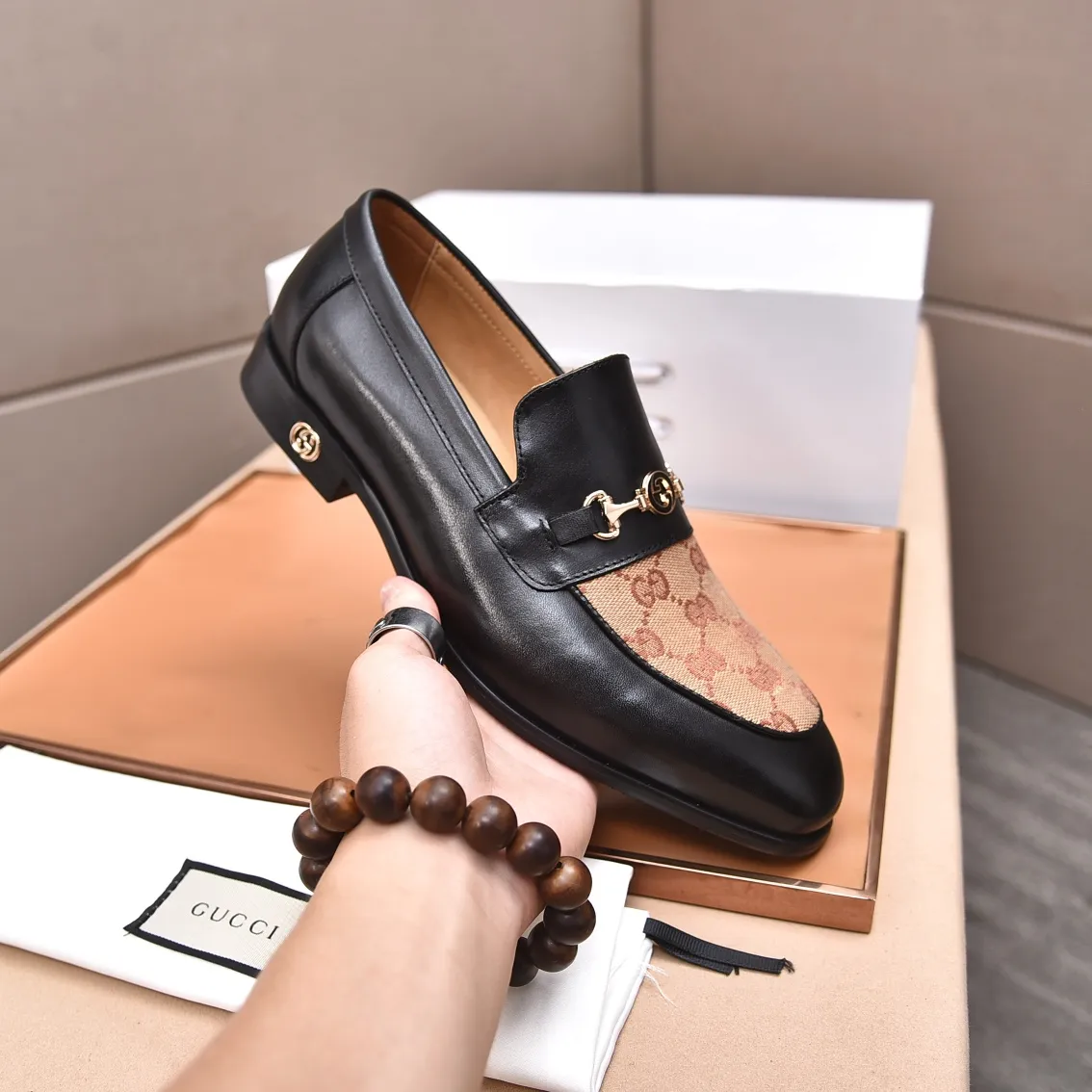 Men's shoes💰480📛📛Original (water-dyed cow lining) Gucci GUCCI official website formal shoes🌀 Italian🇮🇹imported cowhide➕top imported water-dyed cowhide lining💋Finely handmade original bottom, the real thing looks better when photographed in person Standard size 38-44